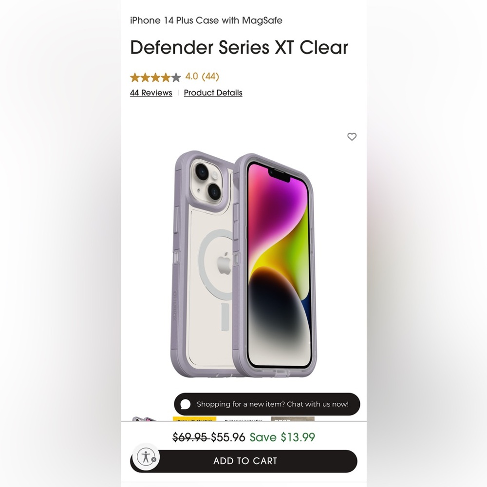 iPhone 14 Plus Otterbox case